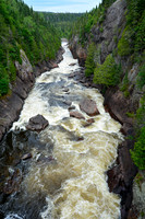 Chigamiwinigum Falls on the White River, Pukaskwa National Park