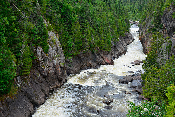 Chigamiwinigum Falls on the White River, Pukaskwa National Park