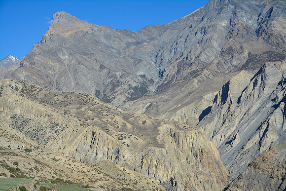Looking back to the lower Sangda La from Sangda