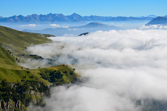 Val Badia from the crest of the Subuccio