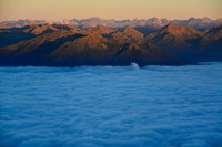 Sunrise on Monte Pascolo from Rifugio Plose