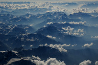 Flight over the Himalaya from Delhi to Leh
