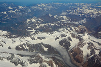 Flight over the Himalaya from Delhi to Leh