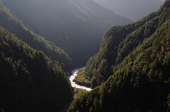 The Dudh Kosi below Namche Bazaar