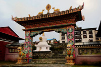 The entrance gate at Tengboche Monastery