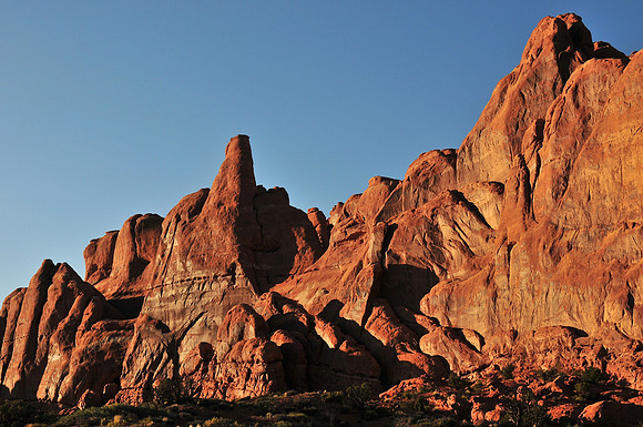 Sandstone fins, Arches National Park
