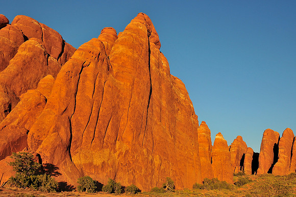 Sandstone fins, Arches National Park