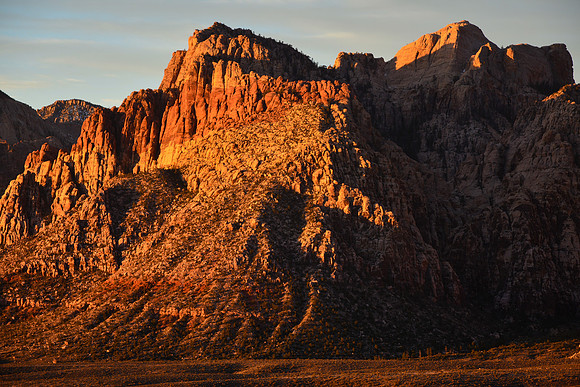 Sunrise on Bridge Mountain, Red Rock Canyon National Conservation Area