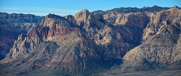 Bridge Mountain and Ice Box Canyon from the summit of Turtlehead Peak, Red Rock Canyon National Conservation Area