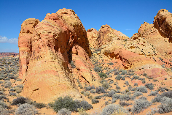 The start of the Rainbow Vista Trail, Valley of Fire State Park