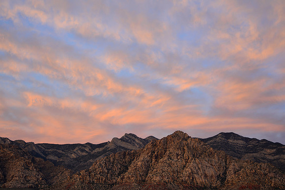 The White Rock Hills just before sunrise, Red Rock Canyon National Conservation Area