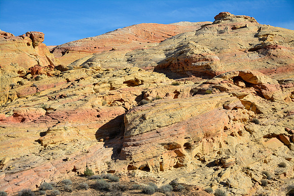 Along the White Domes Scenic Byway between Parking Areas #2 and 3, Valley of Fire State Park