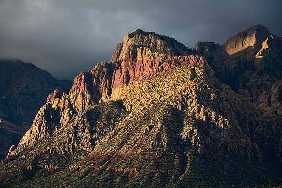 Sunrise on Bridge Mountain, Red Rock Canyon National Conservation Area