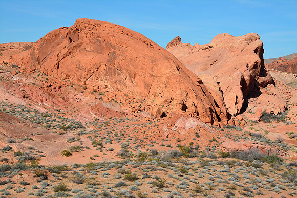 Looking north from Duck Rock, Valley of Fire State Park