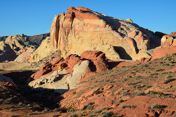 The White Domes from Parking Area #3 on the White Domes Scenic Byway, Valley of Fire State Park