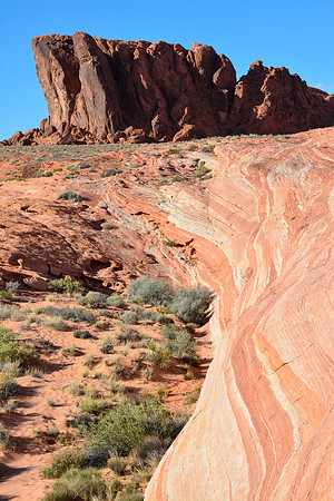 Gibralter Rock from the Fire Wave, Valley of Fire State Park