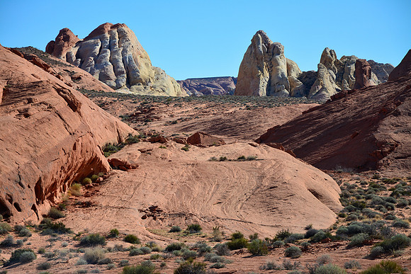 The White Domes from the north, Valley of Fire State Park