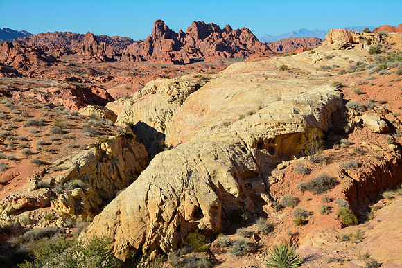 Looking north from the White Domes Trail, Valley of Fire State Park