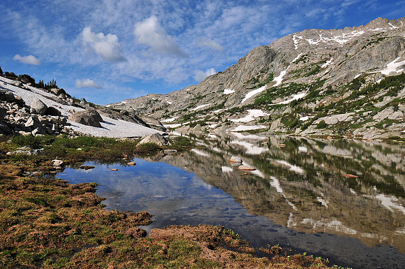 The north end of Wall Lake, Wind River Range