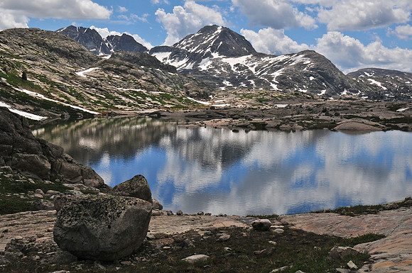 Mount Lester from just below Lower Titcomb Lake, Wind River Range