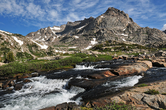 Peak 12456 north of Wall Lake, Wind River Range