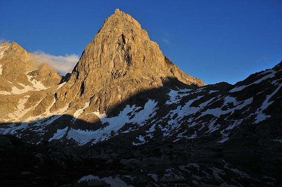Stroud Peak from Peak Lake, Wind River Range