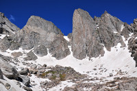 The base of the Watchtower, Cirque of the Towers, Wind River Range