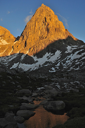 Stroud Peak from beside Peak Lake, Wind River Range