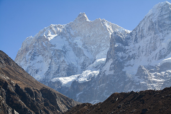 The north face of Jannu from the hill just south of Kambachen