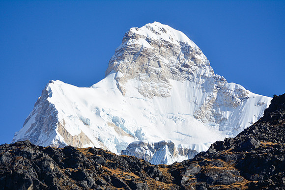 The south face of Jannu from below the Mirgin La