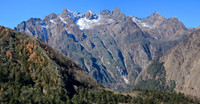 The mountains southwest of Ghunsa, from the valley of the Yamtari Khola