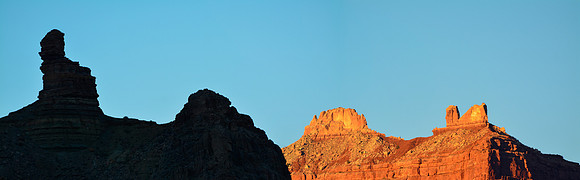 Sunset on Angels Gate from the east side of Grapevine Canyon