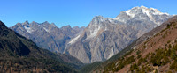 The mountains southwest of Ghunsa, from the valley of the Yamtari Khola