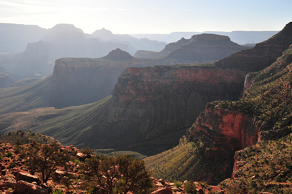 View from the South Kaibab Trail below O'Neill Butte