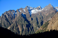 The mountains southwest of Ghunsa, viewed from the village