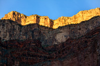 Sunrise on  Eremita Mesa from the Hermit Creek campsite