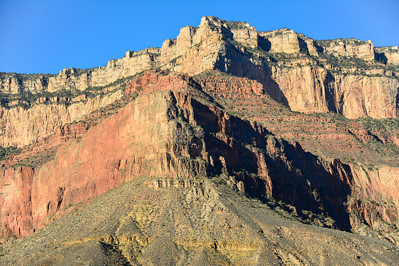 Early morning light on Lyell Butte from the east side of Grapevine Canyon