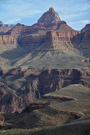Vishnu Temple from the northern ascent route to Horseshoe Mesa