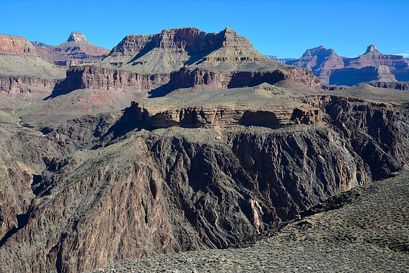 Cheops Pyramid from the Tonto West Trail between Salt Creek and Horn Creek