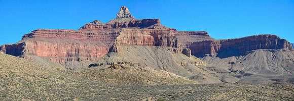 Zoroaster Temple from the Tonto East Trail between the Tipoff and Cremation Canyon