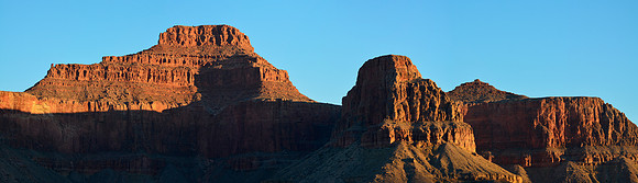 Sunrise on the Tower of Set from the Cedar Spring campsite