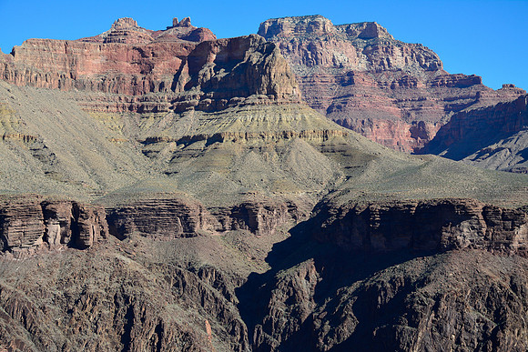 Angels Gate and Wotan's Throne from the Tonto East Trail between Boulder Creek and Grapevine Canyon