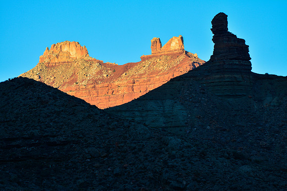 Sunset on Angels Gate from the east side of Grapevine Canyon
