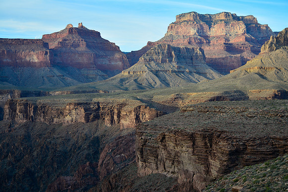Angels Gate and Wotan's Throne from the east side of Cottonwood Canyon