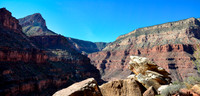Looking back up Hermit Gorge from the outcrop above Lookout Point
