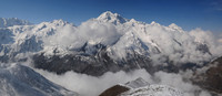 Naya Kanga from the summit of Kyanjin Ri