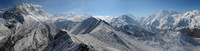 Looking east from the summit of Kyanjin Ri