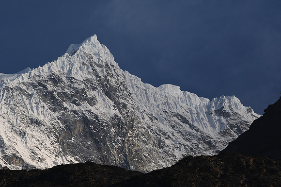 Langtang Lirung from Langtang Village