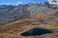 Susucocha from above Punta Tapush, Huayhuash Circuit