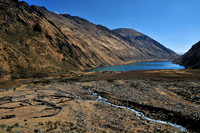 Jahuacocha from the ridge above Solteracocha, Huayhuash Circuit